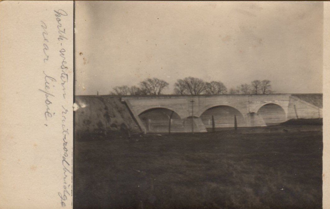Photo of bridge soon after completion